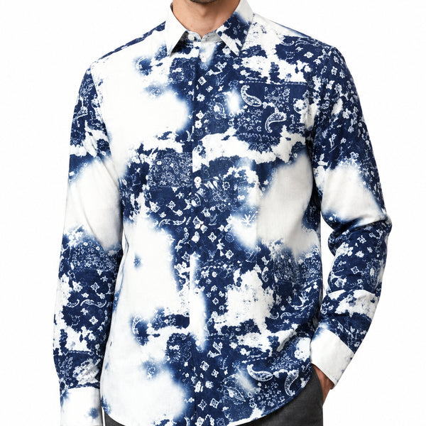Premium Exclusive High-End Quality Paisley Print Long Sleeve Shirt