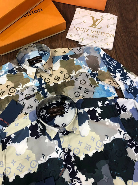 Premium Exclusive High-End Quality Abstract Camo Print Long Sleeve Shirt