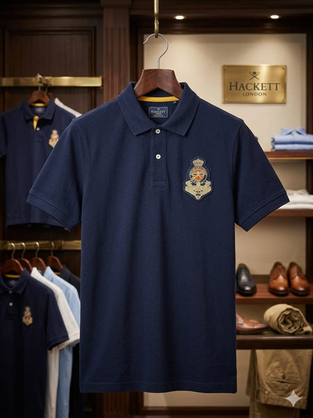 Premium Short Sleeve Polo Tee with Contrast Details