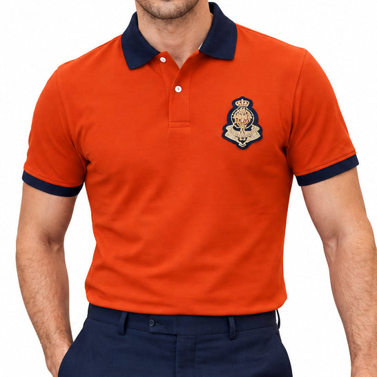 Premium Short Sleeve Polo Tee with Contrast Details
