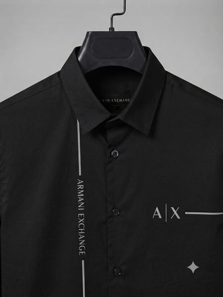 Premium Black Long Sleeve Button-Down Shirt