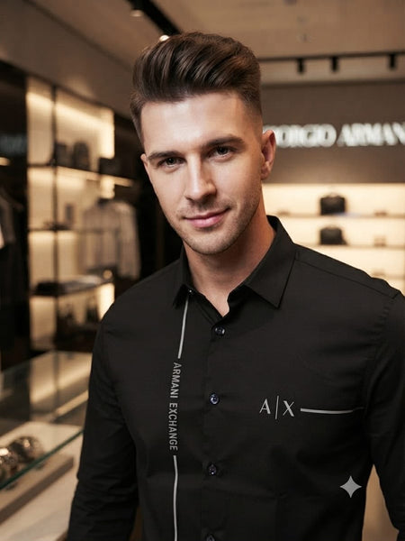 Premium Black Long Sleeve Button-Down Shirt