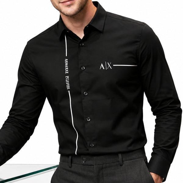 Premium Black Long Sleeve Button-Down Shirt
