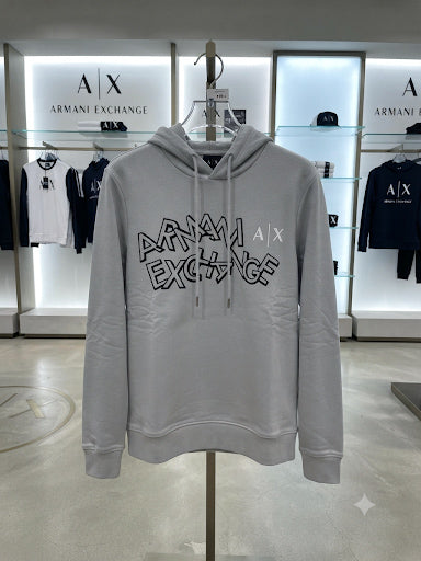 Premium Light Grey Hoodie with Graphic Detail