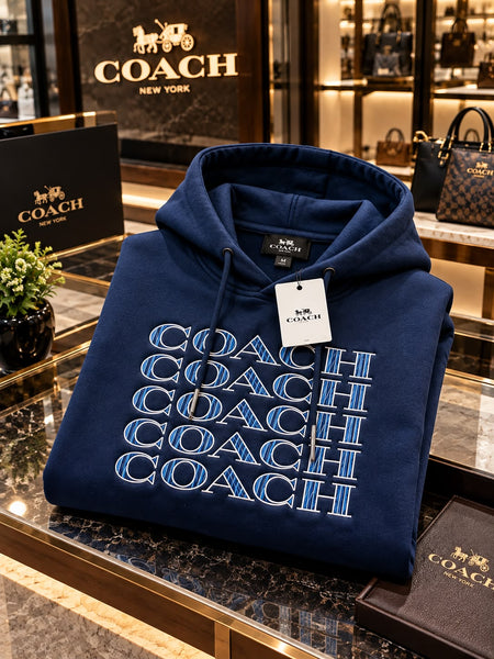 Premium Exclusive High-End Quality Navy Blue Graphic Print Hoodie