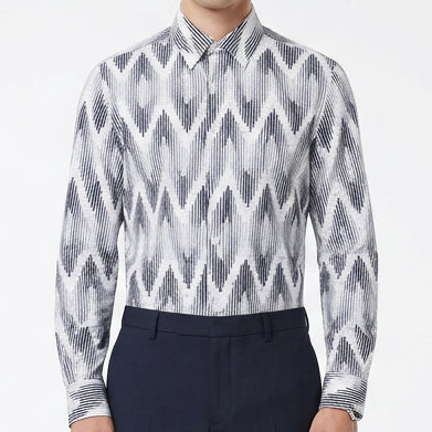 Premium Exclusive High-End Quality Geometric Print Regular Fit Shirt