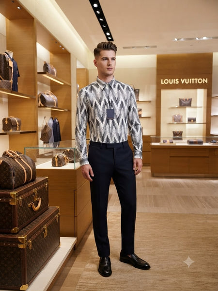 Premium Exclusive High-End Quality Geometric Print Regular Fit Shirt