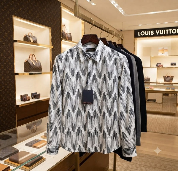 Premium Exclusive High-End Quality Geometric Print Regular Fit Shirt