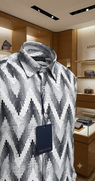 Premium Exclusive High-End Quality Geometric Print Regular Fit Shirt