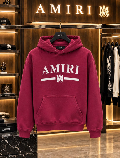 Premium Exclusive High-End Quality Burgundy Graphic Print Hoodie