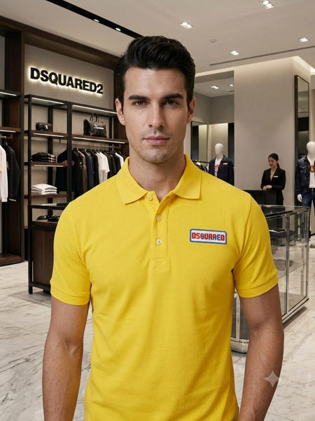 Premium Exclusive High-End Quality Contrast Collar Short Sleeve Polo T-Shirt
