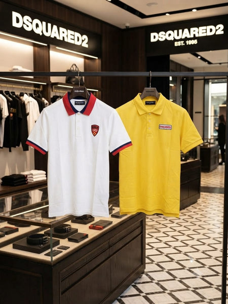 Premium Exclusive High-End Quality Contrast Collar Short Sleeve Polo T-Shirt