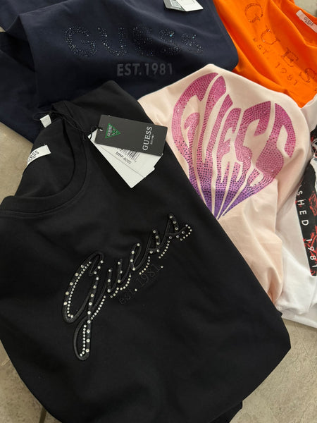 Premium Exclusive High-End Quality Oversized Rhinestone Graphic Tee