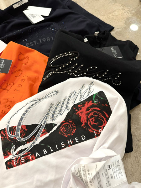 Premium Exclusive High-End Quality Oversized Rhinestone Graphic Tee