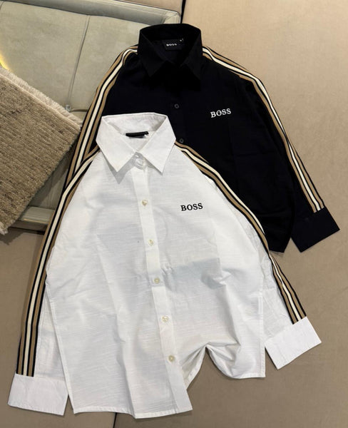 Premium Exclusive High-End Quality Women’s Regular Fit Shirt with Sleeve Stripe Detail