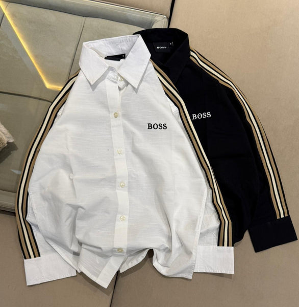 Premium Exclusive High-End Quality Women’s Regular Fit Shirt with Sleeve Stripe Detail