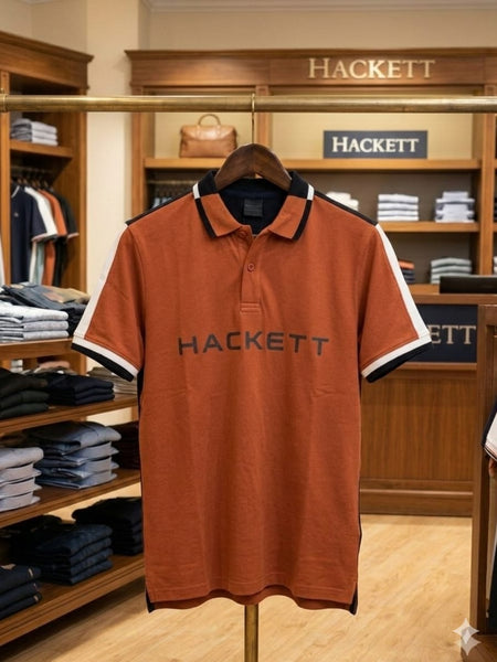 Premium Exclusive High-End Quality Contrast Stripe Short Sleeve Polo Tee