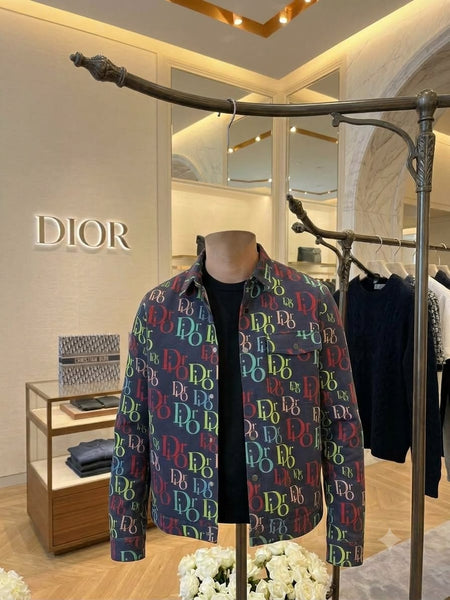 Premium Exclusive Long-Sleeve Button-Up Shirt – Multicolor All-Over Print Design