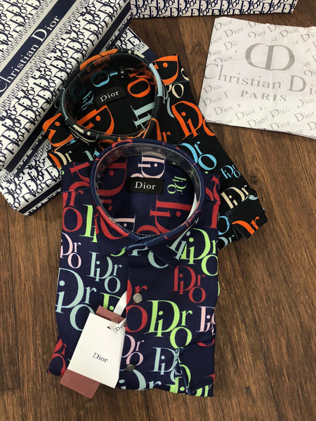 Premium Exclusive Long-Sleeve Button-Up Shirt – Multicolor All-Over Print Design