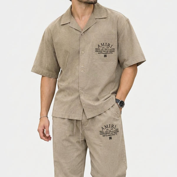 Premium Exclusive Matching Co-Ord Set – Short Sleeve Shirt & Relaxed Pants