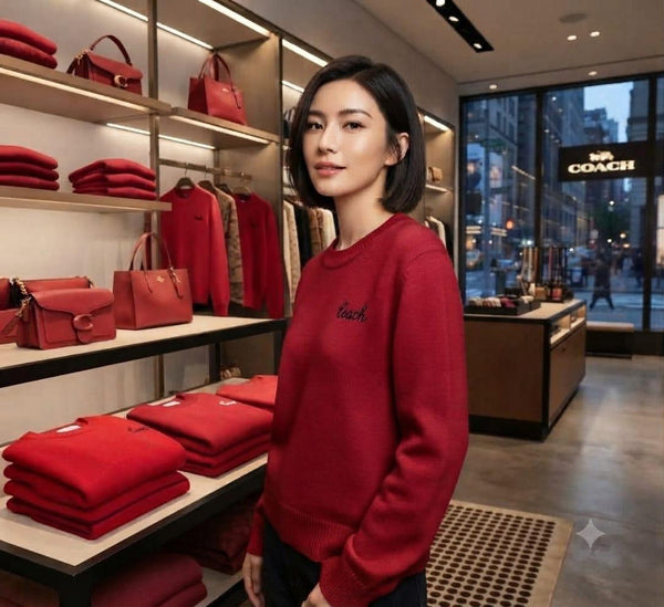 Premium Exclusive Soft Script Logo Crew-Neck Pullover