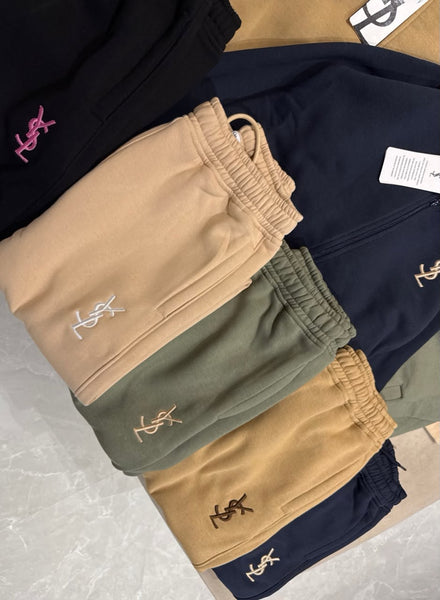 Premium Exclusive Black Zip-Up Tracksuit Set