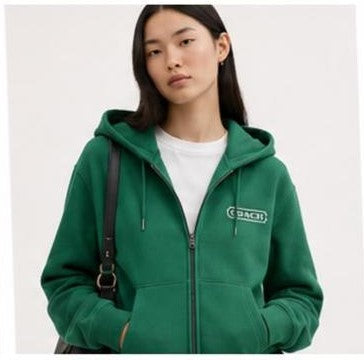 Premium Exclusive Soft Dinosaur Embroidered Zip Hoodie