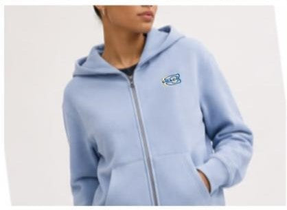 Premium Exclusive Soft Dinosaur Embroidered Zip Hoodie