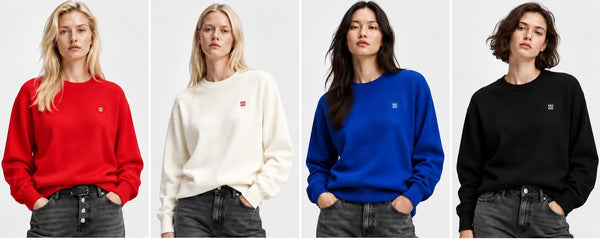 Premium Exclusive Bright Heart Emblem Crew-Neck Pullover