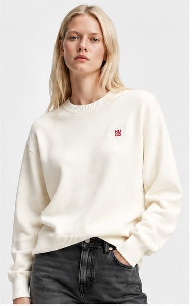 Premium Exclusive Bright Heart Emblem Crew-Neck Pullover