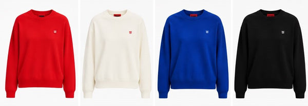 Premium Exclusive Bright Heart Emblem Crew-Neck Pullover
