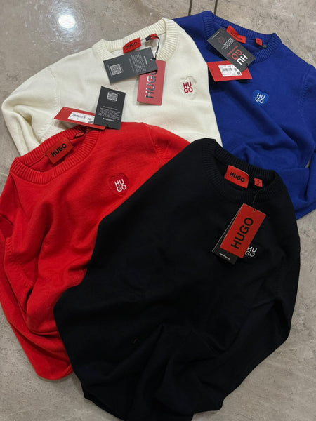 Premium Exclusive Bright Heart Emblem Crew-Neck Pullover