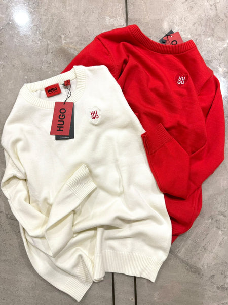 Premium Exclusive Bright Heart Emblem Crew-Neck Pullover