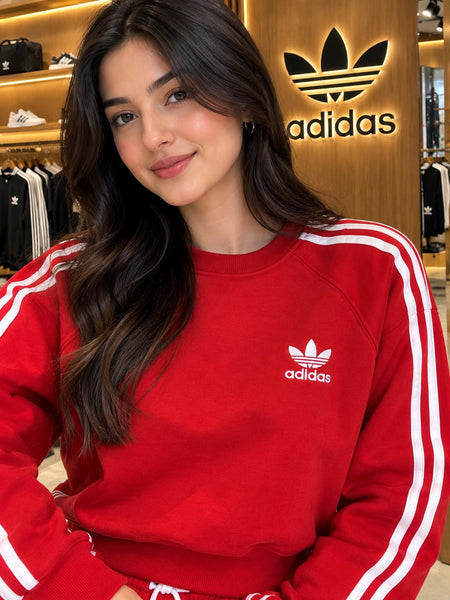 Premium Exclusive Red Contrast Stripe Tracksuit Set