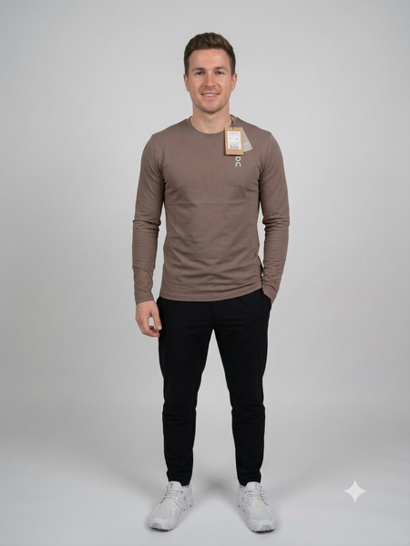 Premium Soft-Touch Long Sleeve Crew Neck Tee