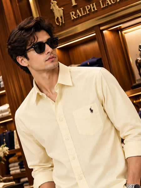 Premium Exclusive High-End Authentic Quality Soft Cream Shirt
