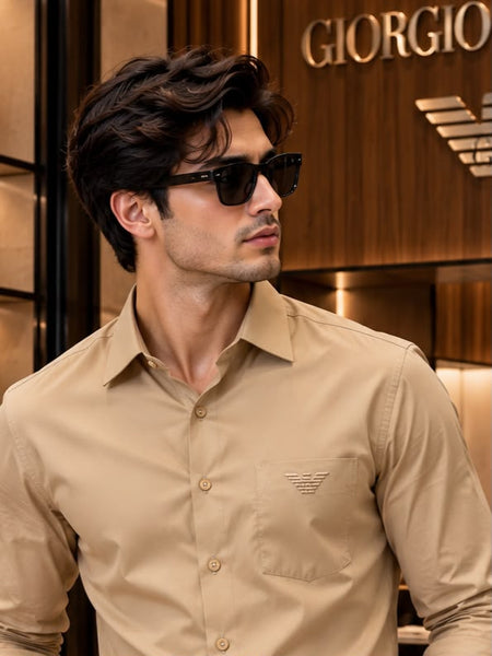 Premium Exclusive High-End Authentic Quality Soft Cream Shirt