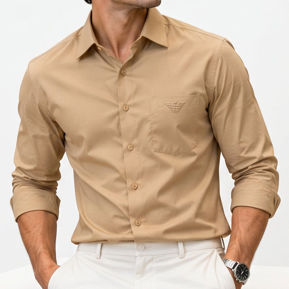 Premium Exclusive High-End Authentic Quality Soft Cream Shirt