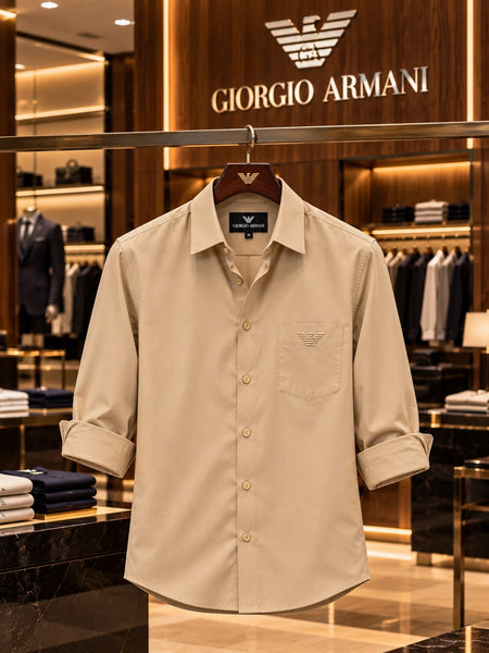 Premium Exclusive High-End Authentic Quality Soft Cream Shirt
