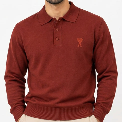 Premium Exclusive High-End Authentic Quality Knit Polo Pullover