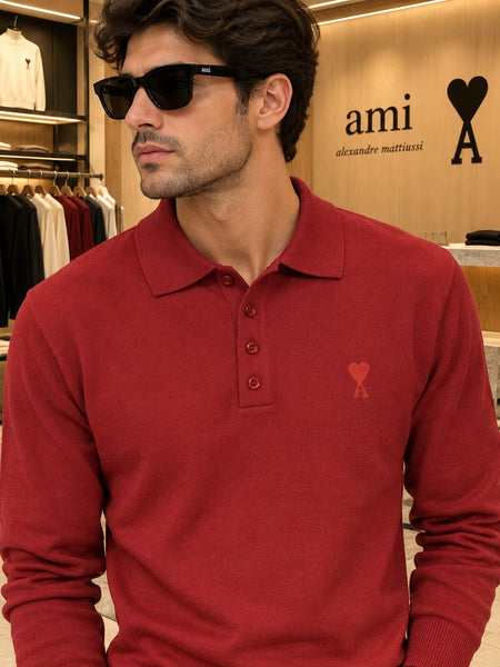 Premium Exclusive High-End Authentic Quality Knit Polo Pullover
