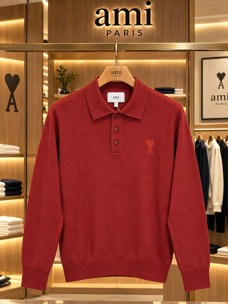 Premium Exclusive High-End Authentic Quality Knit Polo Pullover