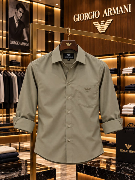 Premium Exclusive High-End Light Blue Formal Button-Down Shirt