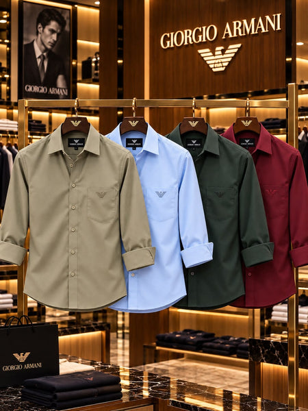 Premium Exclusive High-End Light Blue Formal Button-Down Shirt