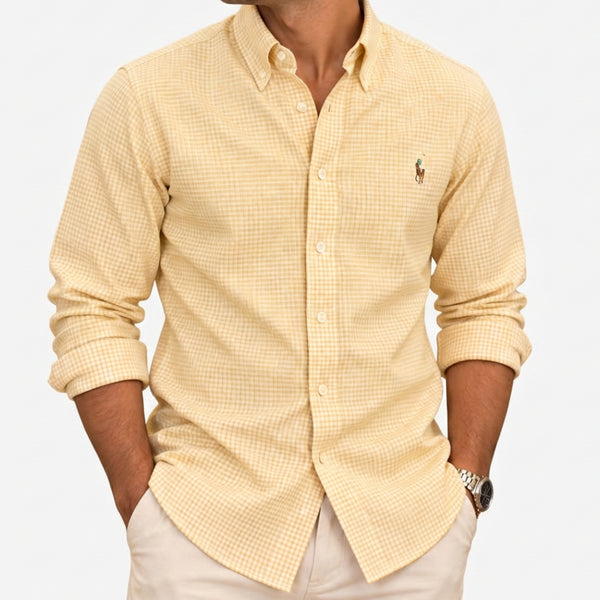 Premium Exclusive High-End Authentic Check Button-Down Shirt
