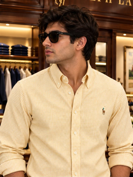 Premium Exclusive High-End Authentic Check Button-Down Shirt