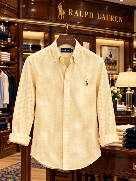 Premium Exclusive High-End Authentic Check Button-Down Shirt