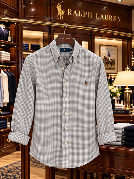 Premium Exclusive High-End Authentic Check Button-Down Shirt