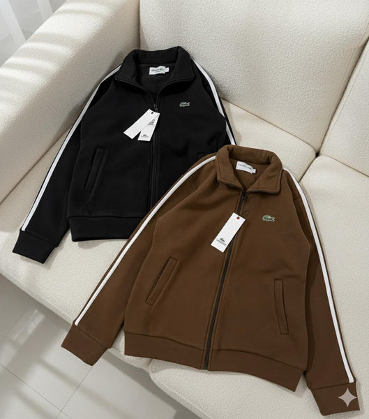 Premium Exclusive High-End Authentic Zip-Up Track Jacket with Contrast Stripes