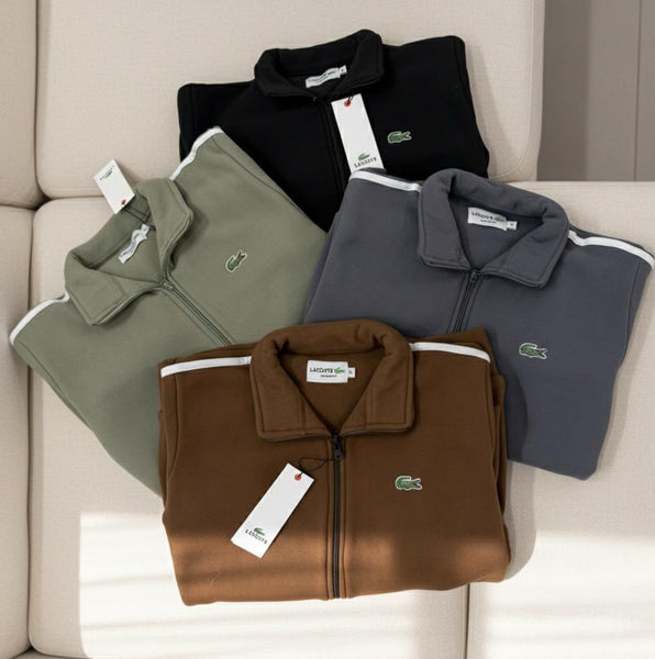 Premium Exclusive High-End Authentic Zip-Up Track Jacket with Contrast Stripes